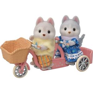 Sylvanian Families: Nakayoshi Cycling Set - Husky Siblings [Epoch]