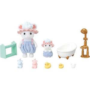 Sylvanian Families: Marshmallow Mouse & Bath Time Together Set [Epoch]