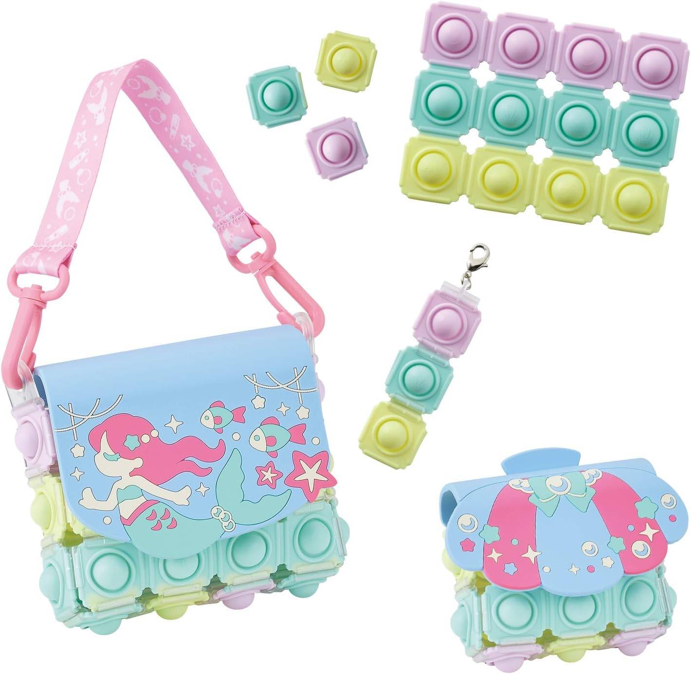 Push Pop Life!!: Aqua Mermaid Bag Set [Bandai]