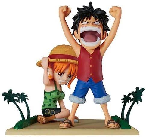 World Collectable Figure - Log Stories: One Piece - Monkey D. Luffy & Nami - Atarimaeda! ! ! ! ! (Banpresto) [2nd Hand]