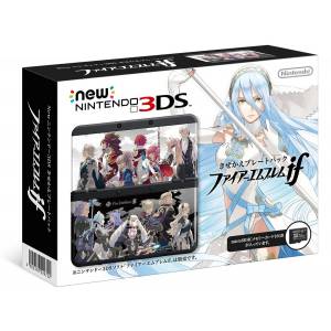 New Nintendo 3DS - Black - Fire Emblem If Cover Plate Pack [Used Good Condition]