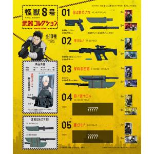 World Weapon Collection シークレットなし8種+2点ダブり Kaiju No. 8: Weapon Collection (Candy Toy )(10Packs/Box) [F-toys
