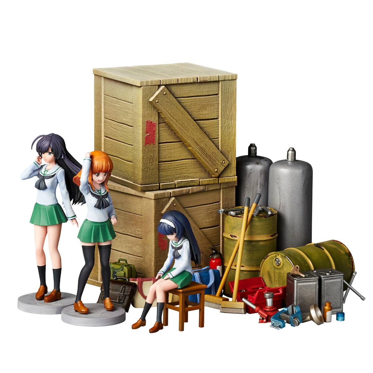 ARTPLA: Girls und Panzer - Final Chapter - Garage Set (B) [Kaiyodo]