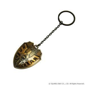 Dragon Quest: Metallic Key Holder - Erdrick's Shield (Reissue) [Square Enix]