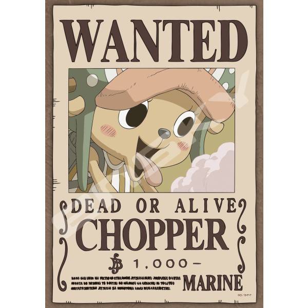 One Piece: Jigsaw Puzzle - Tony Tony Chopper Wanted Poster (208 Pieces) [Ensky]