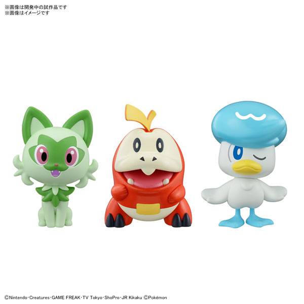 Pokemon Plamo Collection: Quick!! Sprigatito, Quaxly & Fuecoco (Plastic Model Kit) [Bandai Spirits]