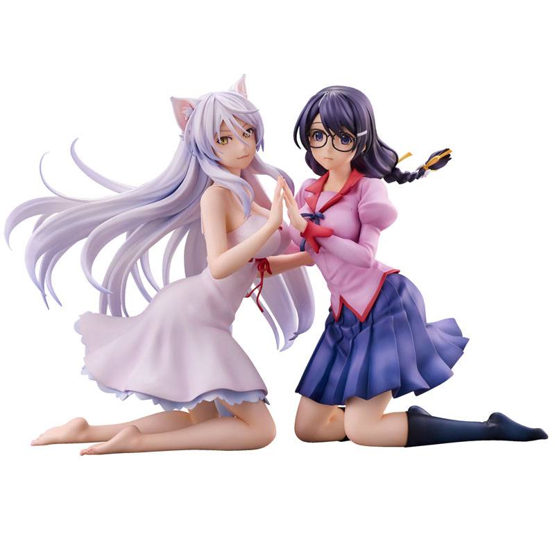 Nekomonogatari Kuro: Black Hanekawa & Hanekawa Tsubasa (2 figures set Reissue) [Union Crea...