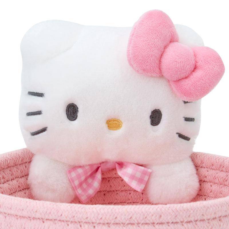 Sanrio Characters: Rope Basket with Mascot Plush - Hello Kitty (Medium ...