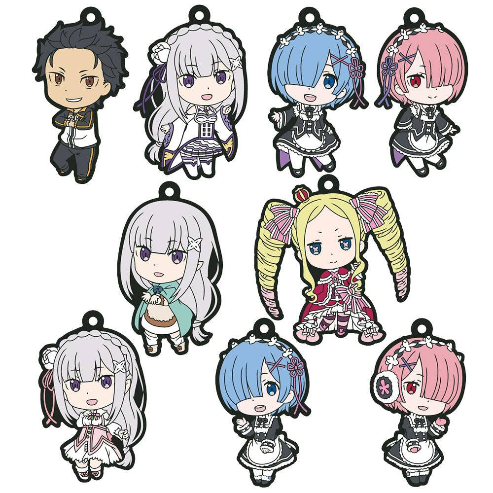 Re:Zero − Starting Life in Another World: Rubber Strap Collection (9 Packs Box) [azumaker]
