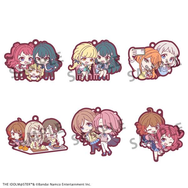Gakuen Idolmaster: Rubber Mascot Buddy Collection (6 Pack Box) [Megahouse]