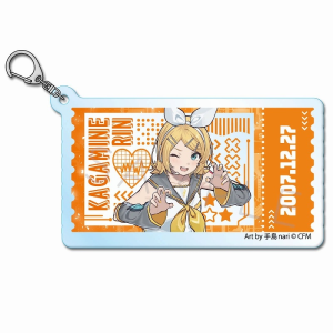 Acrylic Keychain: Hatsune Miku Piapro Characters - Kagamine Rin  [Sync Innovation]