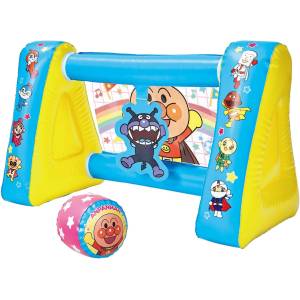 Anpanman's First Sport: Let's Play Soccer - Big Inflatable Soccer Goal & Ball [Bandai]