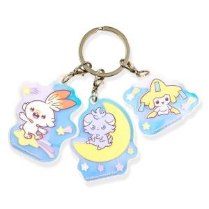 Pokémon: Scorbunny, Espurr & Jirachi - Aurora Acrylic Keychain [The Pokémon Company]