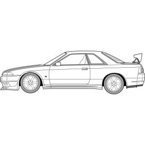 1/24: Wangan Midnight - Tomoya's Skyline GT-R (ACE32R) (Plastic Model Kit) [Fujimi]