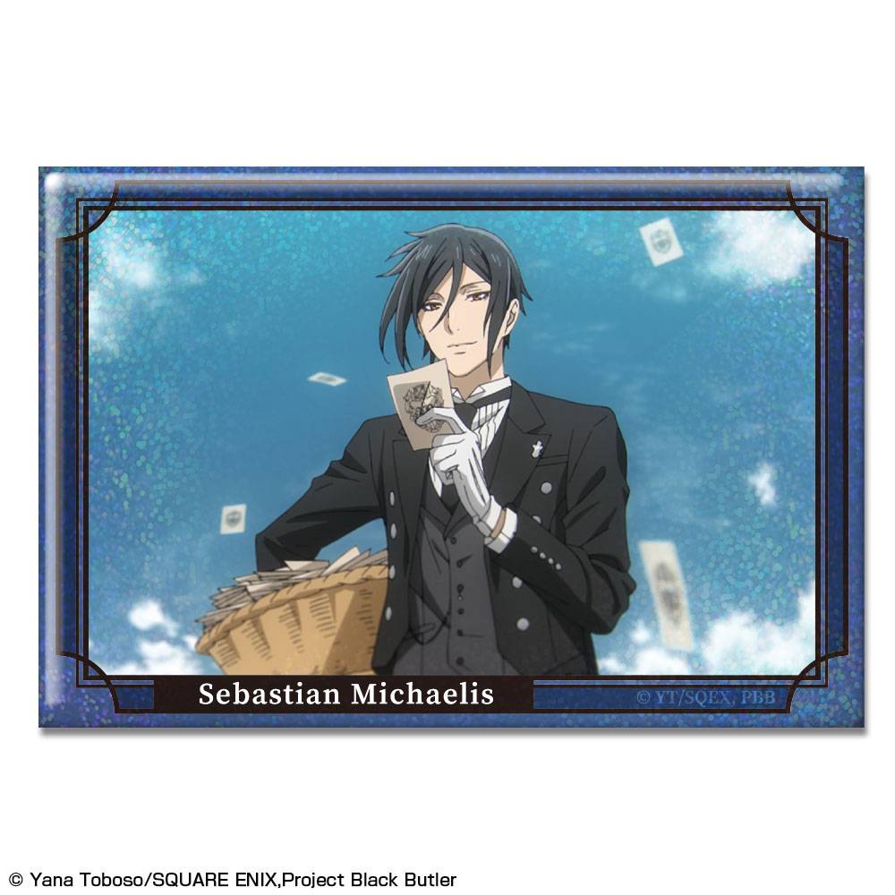 Black Butler: Public School Arc  Holographic Badge  Sebastian Michaelis (Ver.F) [License Agent]