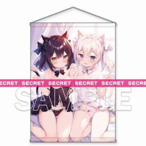 Dengeki Moeoh: X-RATED B2 Tapestry - Friendly Cat-eared Girls [Kadokawa]