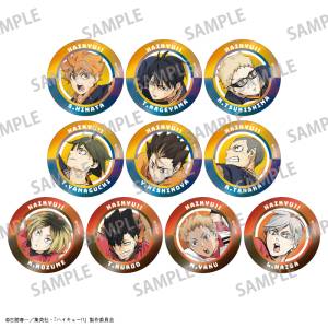 Haikyuu!!: Trading Badges (Metallic Finish) (10 Packs Box) [Kamio Japan]