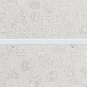 Nintendo New 3DS - Cover Plates No.023 - Mario Monogram White [Used / Loose]