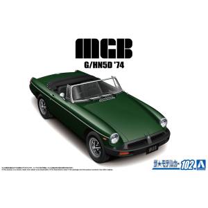 The Car Model No.102: 1/24 BLMC G/HN5D MG-B MK-3 '74 [Aoshima]
