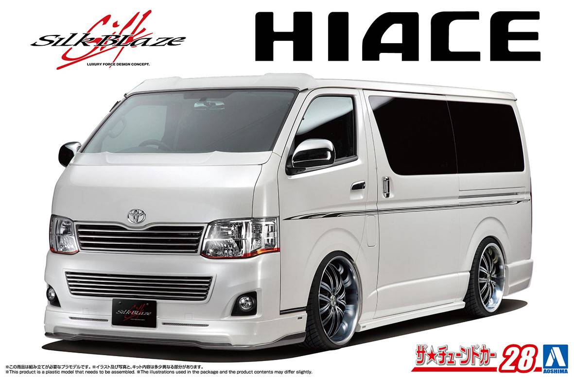 The Tuned Car No.28: 1/24 Toyota SILKBLAZE TRH200V HIACE Ver. Ⅲ '10 [Aoshima]