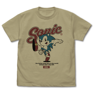 Sonic the Hedgehog: Vintage T-Shirt - Classic Sonic - SAND KHAKI (L) [COSPA]