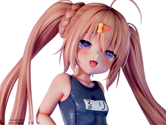 Original Character: Piyodera Mucha Illustration - Ruri-chan (School Swimsuit Ver.) [B'Full...