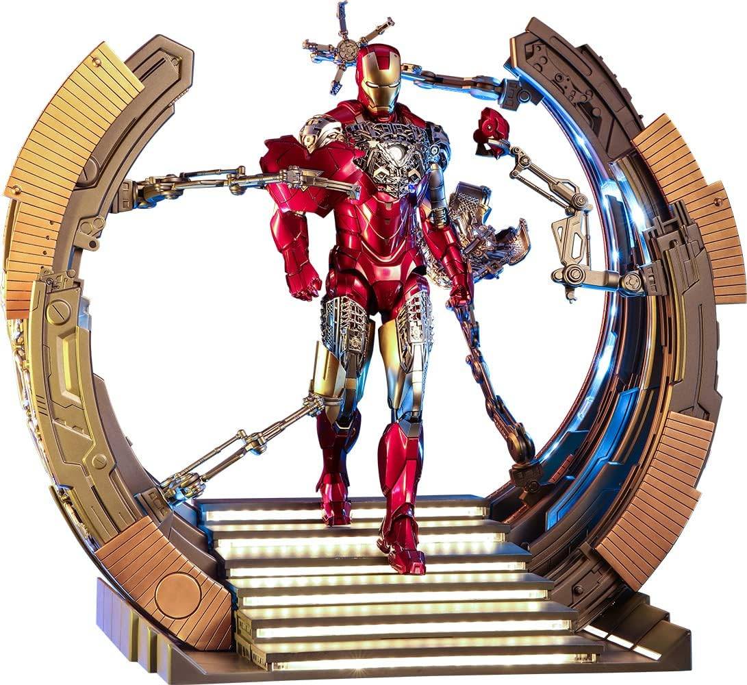 Movie Masterpiece Diecast: The Avengers - Iron Man Mark 6 (Version 2.0) With Powered Suit ...