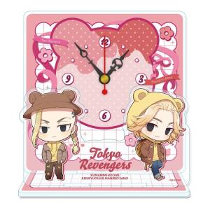 Tokyo Revengers: Mini Acrylic Table Clock - Mickey & Draken (Bear Eared Hoodie Ver.) [Seasonal Plants]