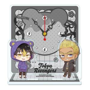 Tokyo Revengers: Mini Acrylic Table Clock - Kisaki & Hanma (Bear Eared Hoodie Ver.) [Seasonal Plants]