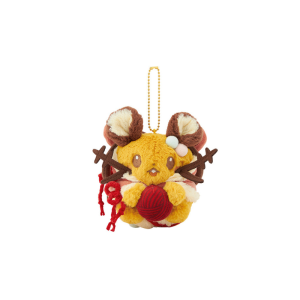 Pokémon: Heartwarming Christmas- Dedenne Plush Keychain [The Pokémon Company]