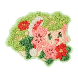 Pokémon: Heartwarming Christmas - Shaymin Fluffy Embroidery Sticker [The Pokémon Company]