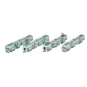Railway Collection: 1/150 Nishi-Nippon Railroad 6050 Model Fukuoka SoftBankHawks Win! (4 Cars Set) (Plastic Model) [Tomytec]