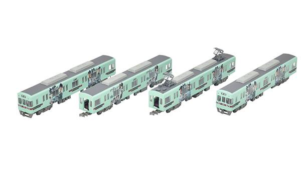 Railway Collection: 1/150 Nishi-Nippon Railroad 6050 Model Fukuoka SoftBank Hawks Win! (4 Cars Set) (Plastic Model) [Tomytec]