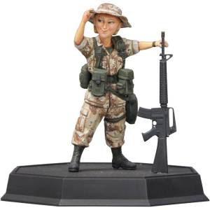 World Fighter Collection: Gulf War US Army Woman Soldier - Sandy 1/12 (Plastic Model) [Fine Molds]