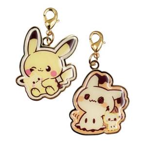 Pokemon: Metal Charm - Pikachu & Mimikyu (2pcs set) [The Pokemon Company]