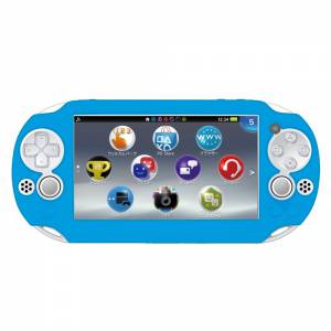 New Silicon Cover for PlayStation Vita - Aqua Blue (PCH-2000) [PSV - Used / Loose]
