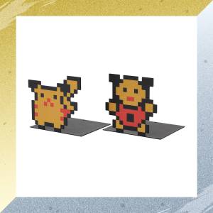 Pokémon: Pixelated Bookends Set (Pokémon Gold & Silver Ver.) [The Pokémon Company]