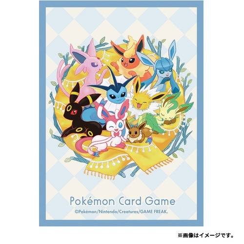 thumbnail image 2 of Eevees 64 Sleeves – Japanese Pokemon Official Deck Shield – Eeveelutions GK1 – Made In Japan 2 of 3