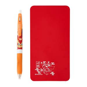 Pokémon: 0.5 Zebra Sarasa Clip Gel Ballpoint Pen & Check Sheet Set - Cheering Pikachu & Victini [The Pokémon Company]