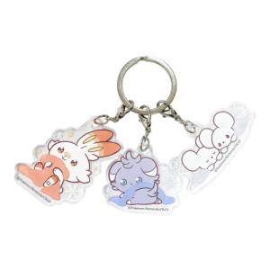 Pokémon: 3-Piece Acrylic Keychain - Scorbunny, Espurr & Tandemaus (Winter Ver.) [The Pokémon Company]