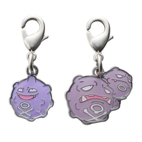 Pokémon: National Pokédex Metal Charm - 109, 110 [The Pokemon Company]