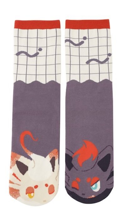 Pokémon: Two Of A Kind - Mid-Length Socks - Zorua & Hisuian Zorua [19-21 cm] (Limited Edition) [The Pokémon Company]
