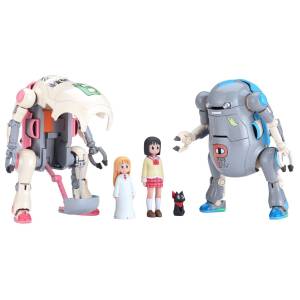 MechatroWeGo No.18: Nichijou Warm & Cool 1/35 - Shinonome Laboratory Ver. Plastic Model (Set of 2) (Reissue) [Hasegawa]