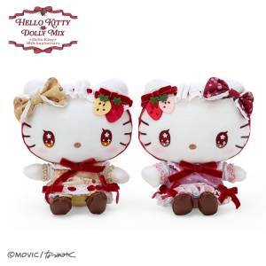 Sanrio Characters: DOLLY MIX - Plush - Hello Kitty & Hello Mimmy [Sanrio]