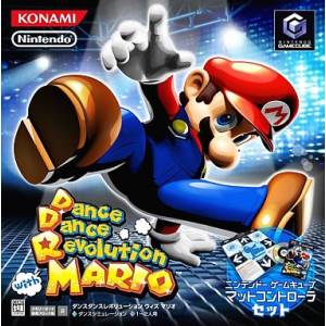 Dance Dance Revolution with Mario / Dancing Stage - Mario Mix - Mat Controller Set [NGC - Occasion BE]