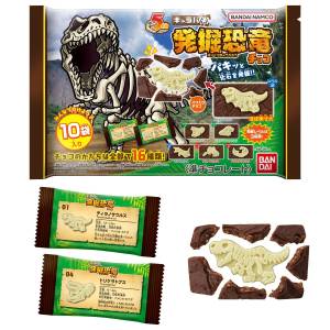 Charapaki: Excavation Dinosaur Chocolate - Large Pack Ver. (12 Packs Box) [Bandai Candy]