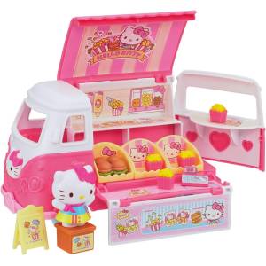 Sanrio Characters: Hello Kitty Kitchen Playset - Delivery Anywhere! Pink Food Truck! [Bandai]
