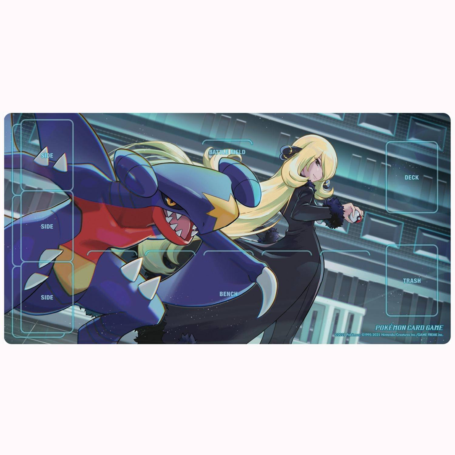 Pokemon Card Game: Rubber Playmat - Cynthia & Garchomp (Limited Edition) [ACCESSORY]