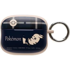 Pokémon: iFace First Class Case - Pikachu (Check Navy) (For AirPods Pro 1st/2nd Gen) [iFace]