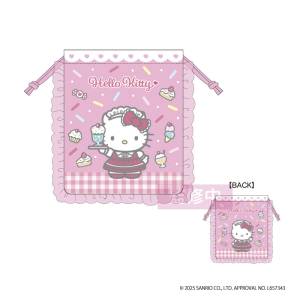 Sanrio Characters: Hello Kitty Drawstring Bag - Lovely Frill Ver. (Maid) [NIC]